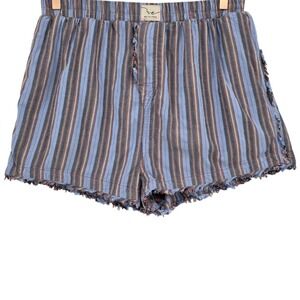 Free People We The Free Womens XL Day to Day Striped Boxers